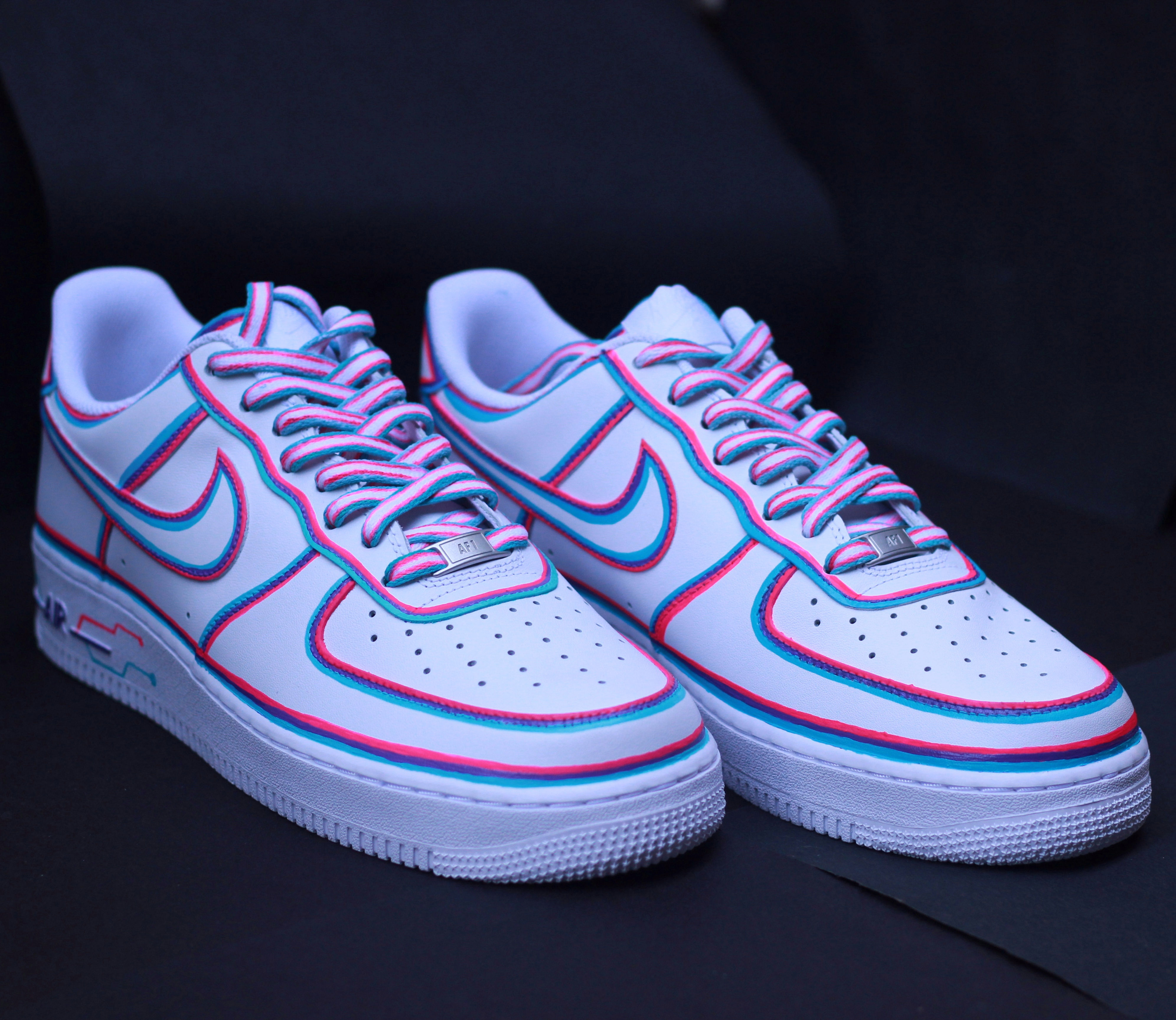 NEON WIRED ON NIKE AIR FORCE 1