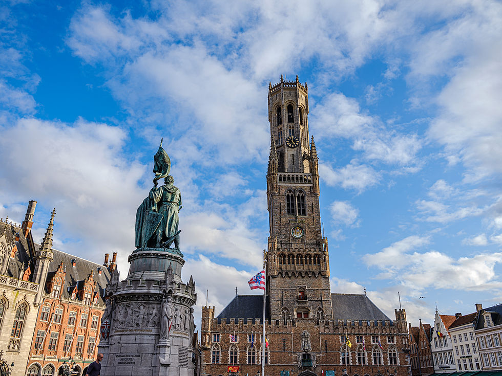 The Belfry in the market square in Bruges