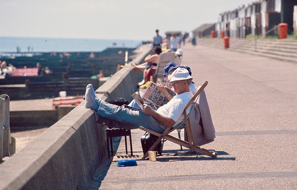 Reading Sunday Morning Papers Walton on Naze