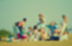 Picnic on greensward at Frinton on Sea