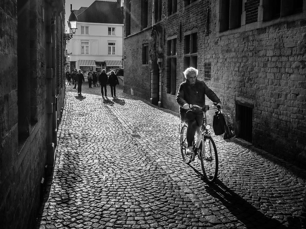 Cyclist in Bruges
