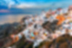 Panorama of Oia at Sunset Santorini