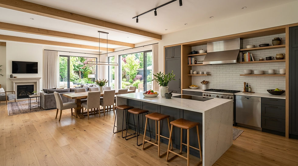 Open Concept Kitchen Ideas for Landed Houses