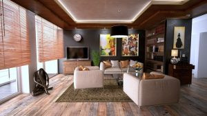 living room well accessorized