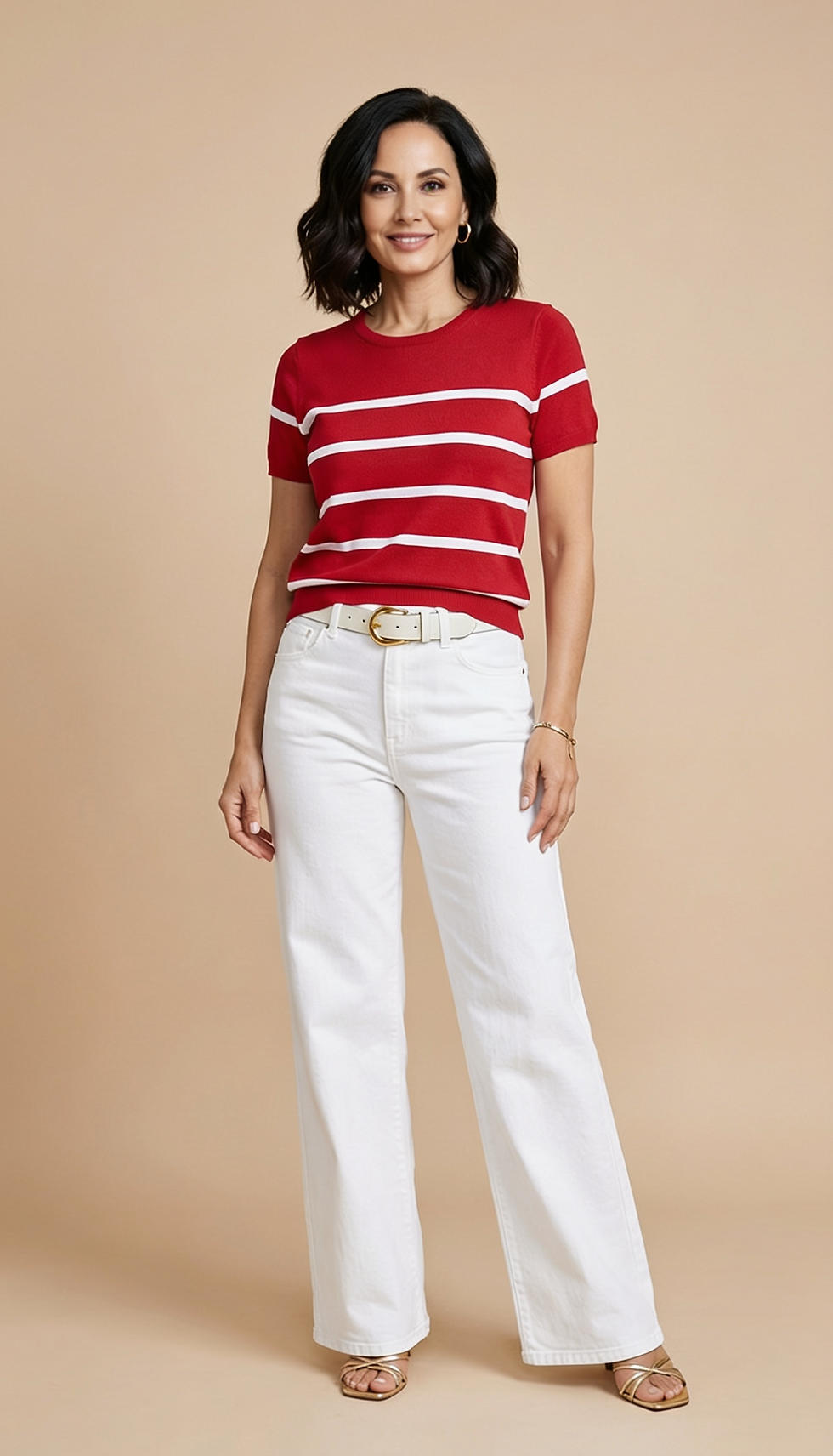 Miniatura: CAMISETA ROJA RAYAS 