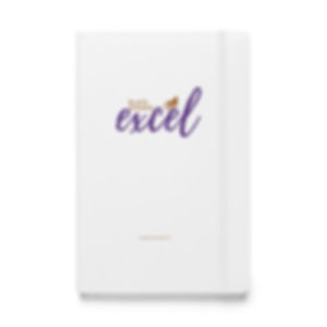 Black Women Excel Hardcover Notebook