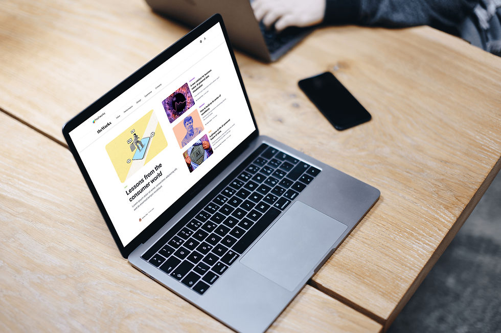 Free Macbook Pro Space Gray mockup on the wooden table (Mockuuups Studio)
