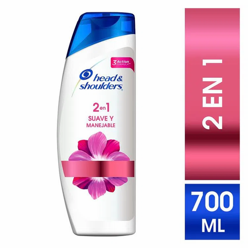 SHAMPOO Y ACONDICIONADOR Head & Shoulders ROSADO 2 EN 1 X 700 ml Misitio