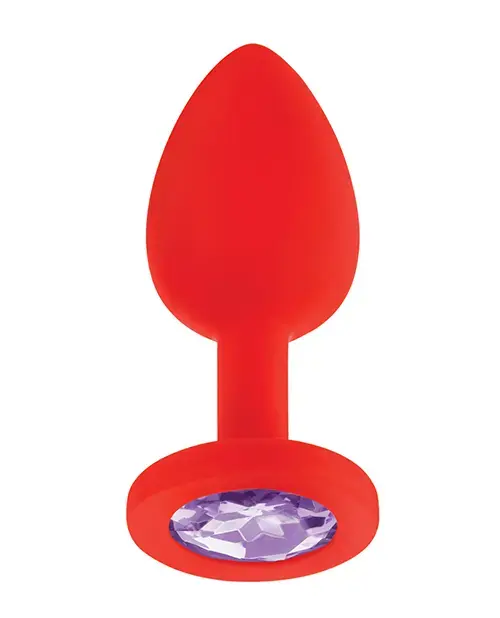 Thumbnail: Luv Inc. Jeweled Silicone Small Plug