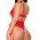 Thumbnail: Unwrap Me Bra and Waist Cincher Set in Red
