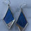 Thumbnail: Blue Morpho Sterling Silver Diamond Pendant Butterfly Earrings