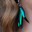 Thumbnail: Real Beetle Wing Earrings - 2.5"