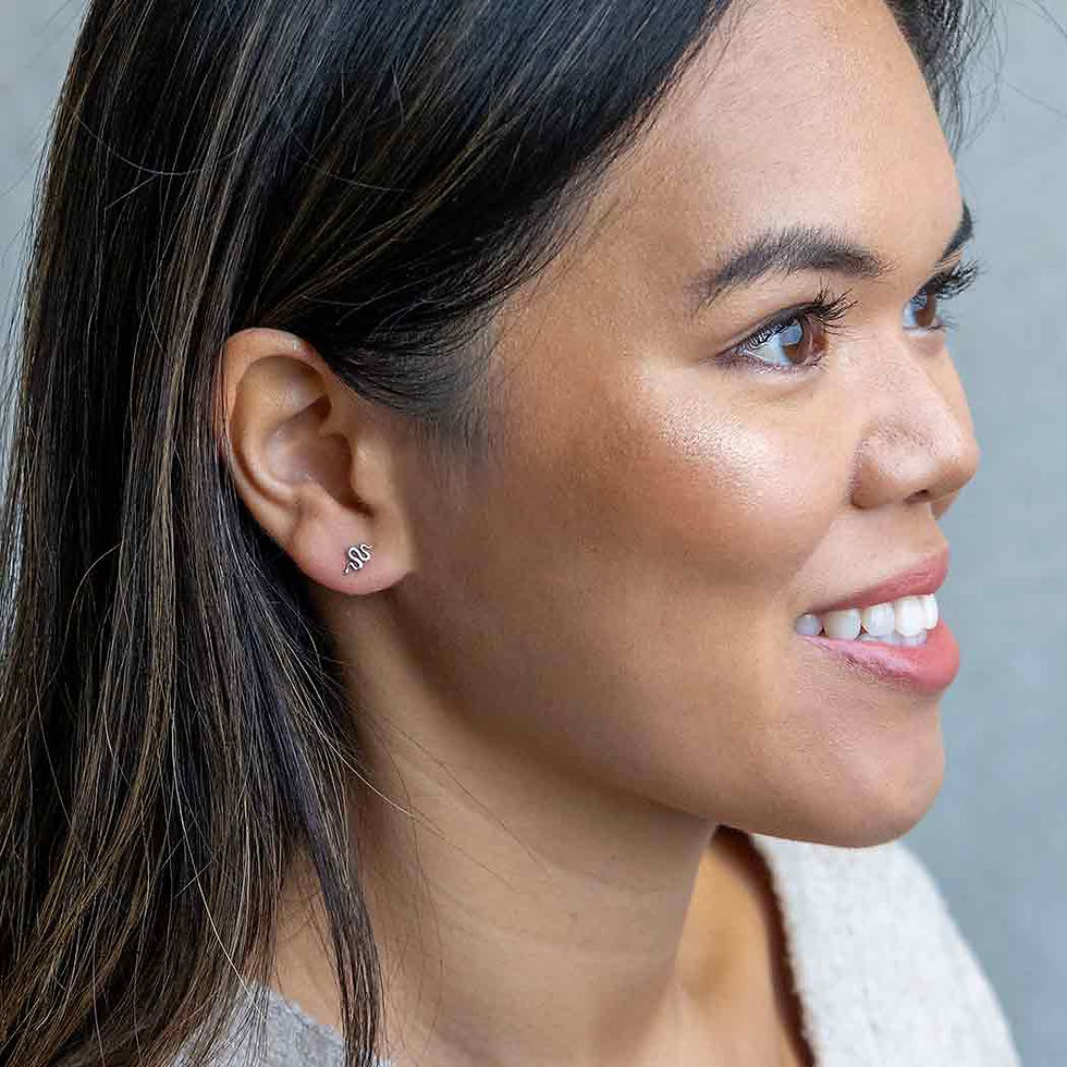 Thumbnail: Slithering Snake Post Earrings