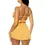 Thumbnail: Hazel Peek-A-Boo Babydoll Dress in Banana