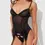 Thumbnail: Raquel Mesh & Micro Underwire Bustier & Backless Tanga Set
