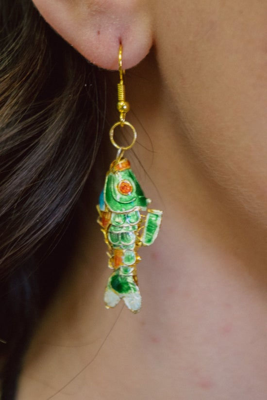Thumbnail: Playing Koi Earrings