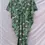 Thumbnail: Women's Leaf Printed Kaftan Party Wear Dress