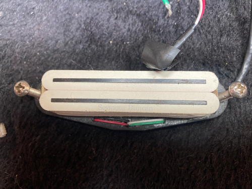 Seymour Duncan SHR-1B Hot Rails Strat Bridge Pickup 1990s- White