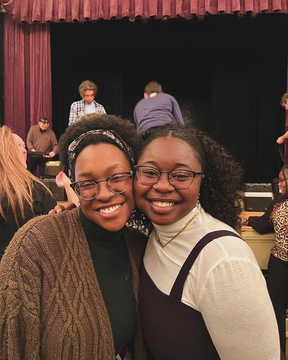 friends smiling at church