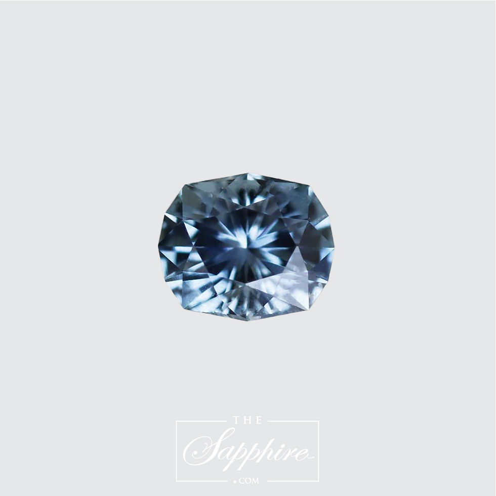 Thumbnail: Cushion Light Blue Montana Sapphire(PSH1078)
