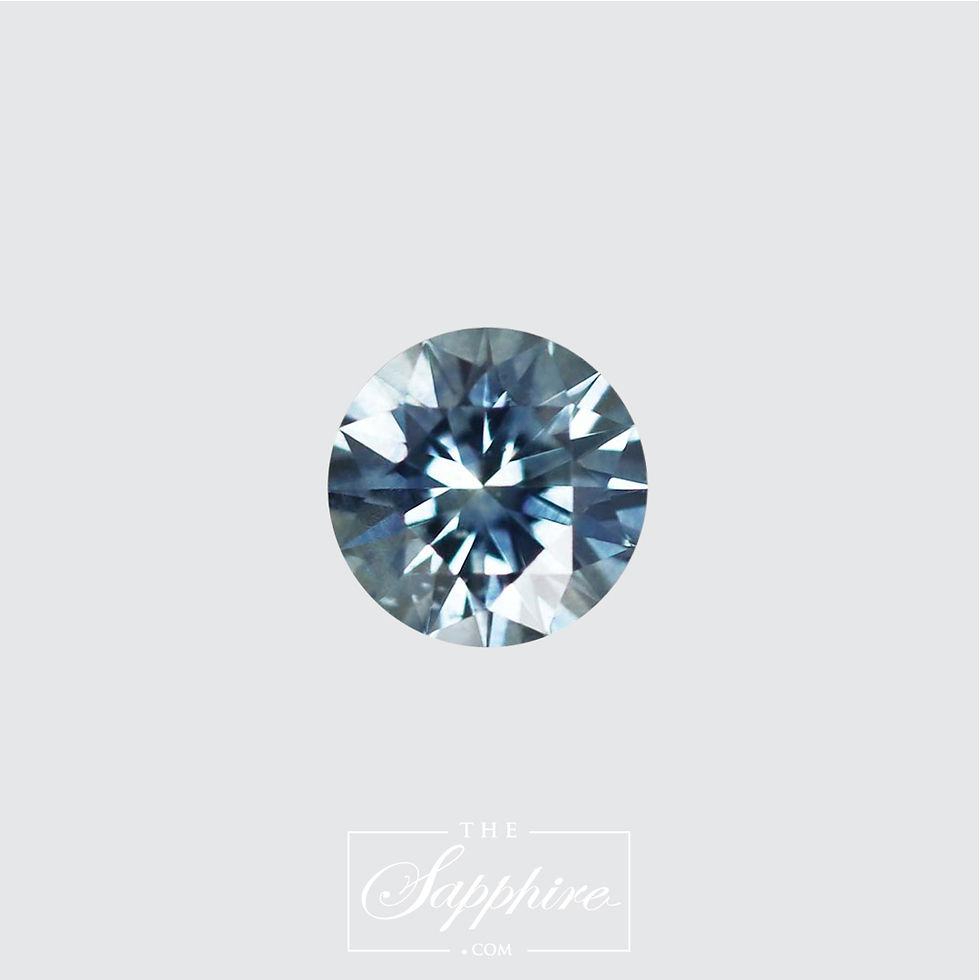 Thumbnail: Round Greenish Blue Montana Sapphire(PSH1217)