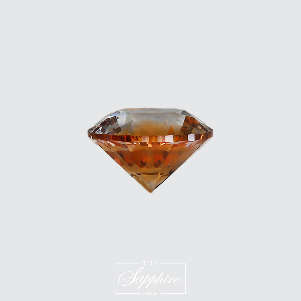 Thumbnail: Round Orange Montana Sapphire (PSH1584)