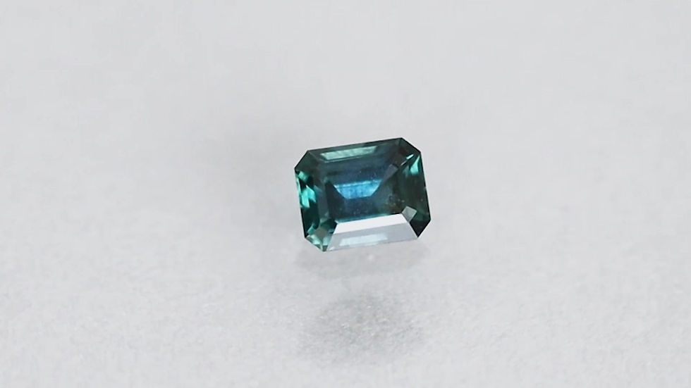 Thumbnail: Emerald-cut Teal Montana Sapphire (PSH1442)