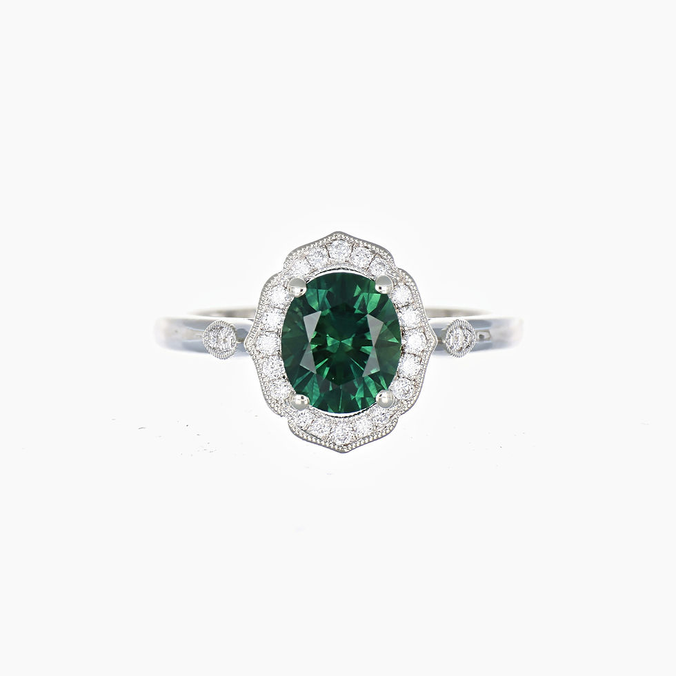 Thumbnail: Accented Halo Ring(SM2565S)