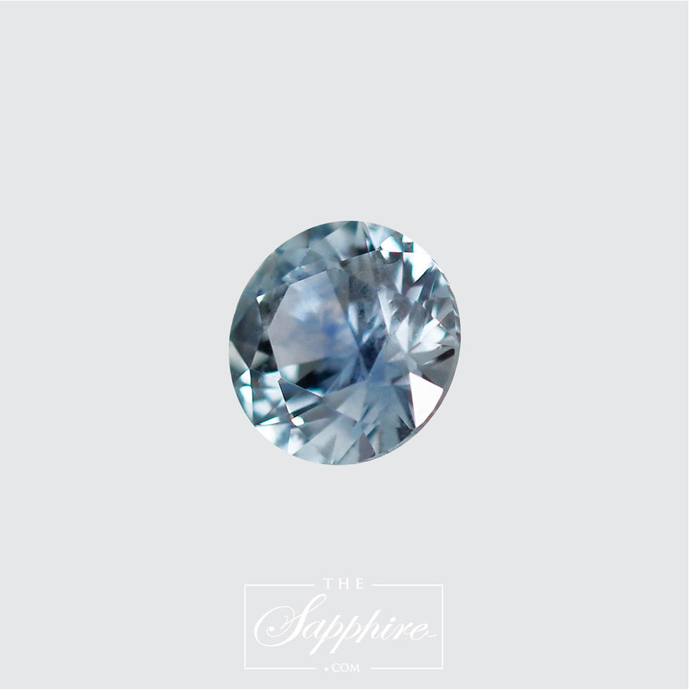 Thumbnail: Round Light Blue Montana Sapphire(PSH1340)