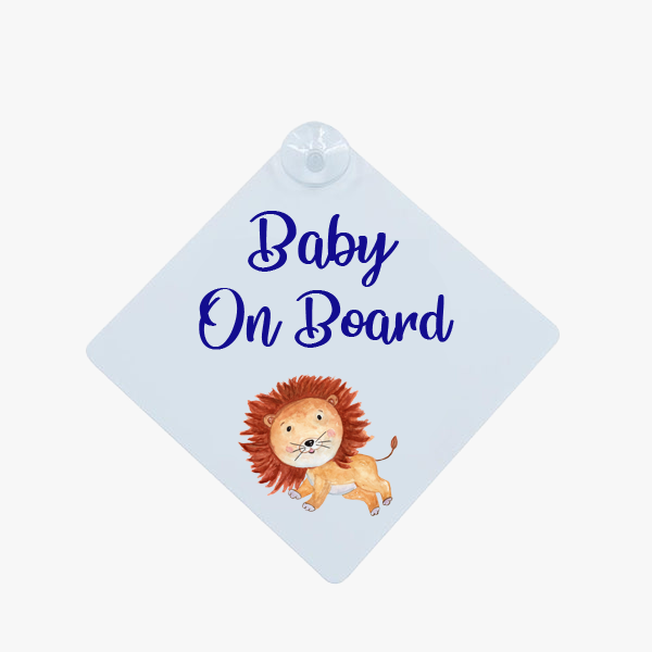 Thumbnail: Personalised Baby On Board Car Sign