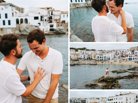 Sesion de foto y video para una preboda increible en la costa brava. Leandro Navall Films.