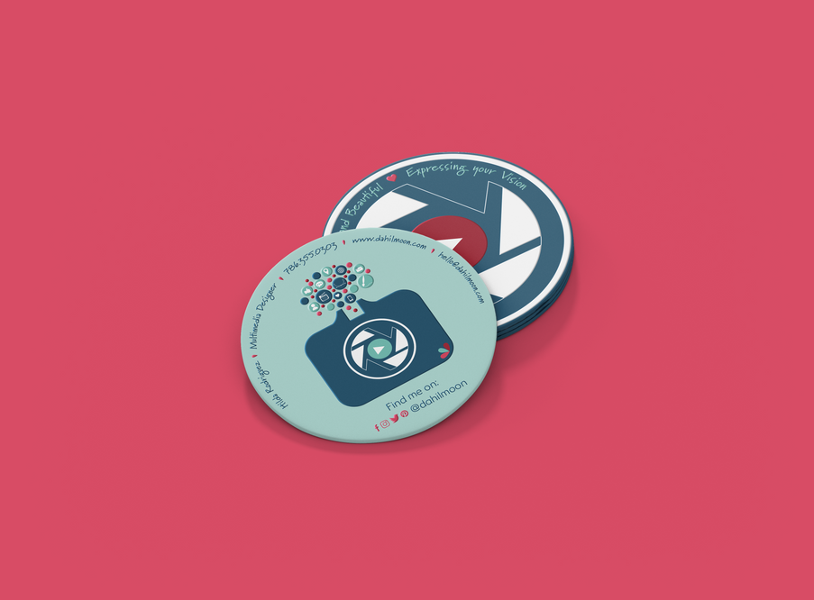 Dahilmoon Business Cards Front and Back