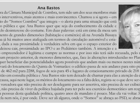 “Campeão das Províncias” destaca trabalho da vereadora Ana Bastos