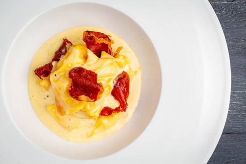 Zucchini Carbonara with Crispy Pancetta