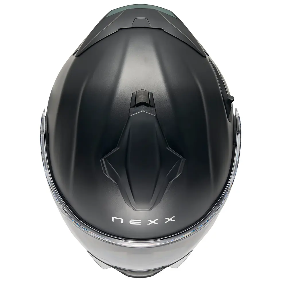 Thumbnail: NEXX X.LifeTour Plain Modular Matte Black sport touring helmet top view
