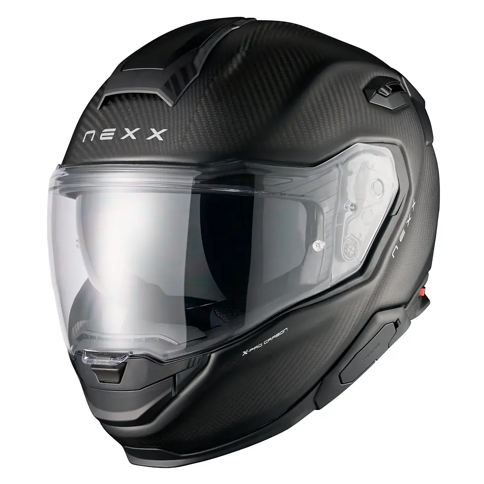 Thumbnail: Side profile of the NEXX XTR Zero Pro Matte Carbon helmet featuring an X-PRO Carbon shell and aerodynamic rear spoiler.