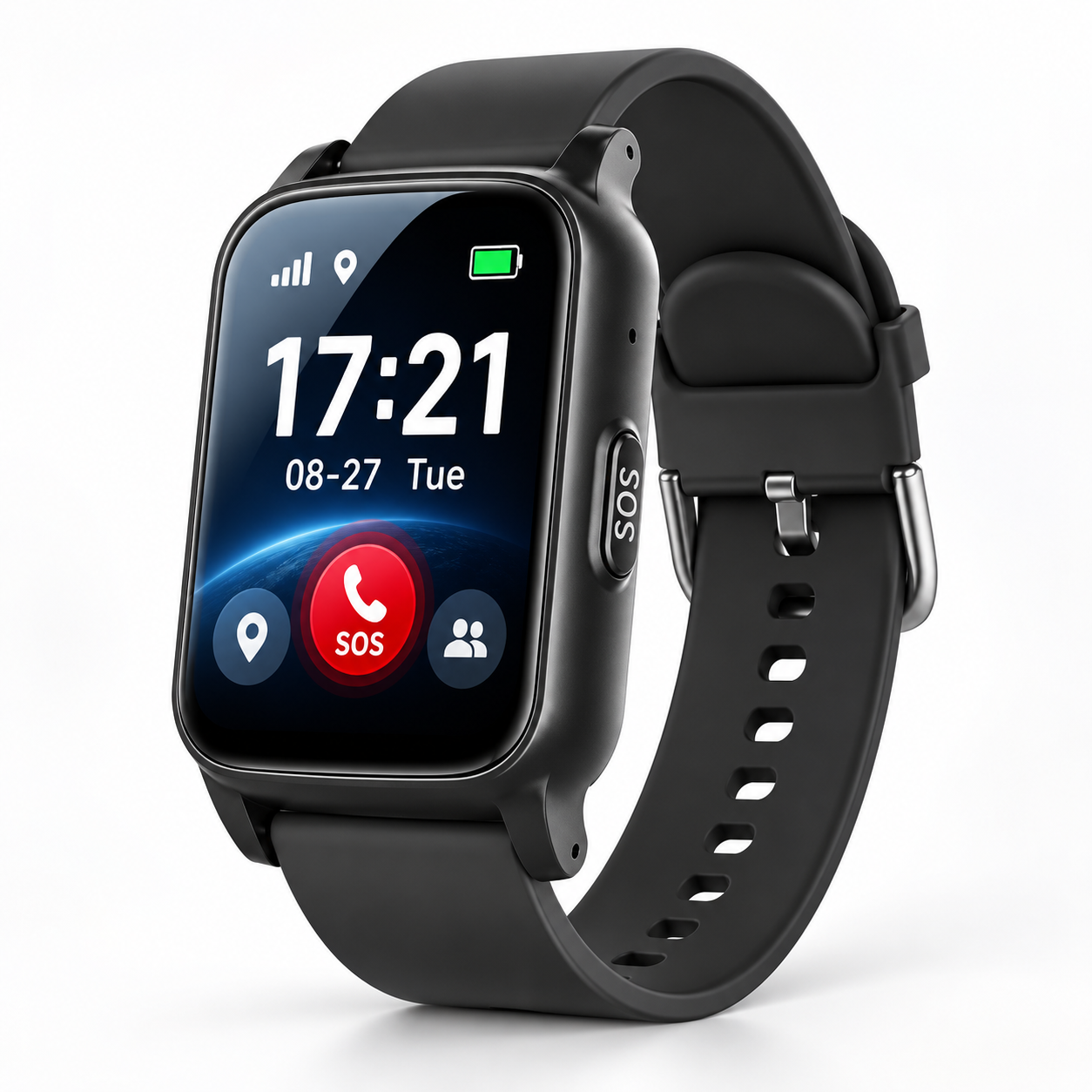 Reloj GPS 4G para Adultos Mayores con SOS y Detección de Caídas