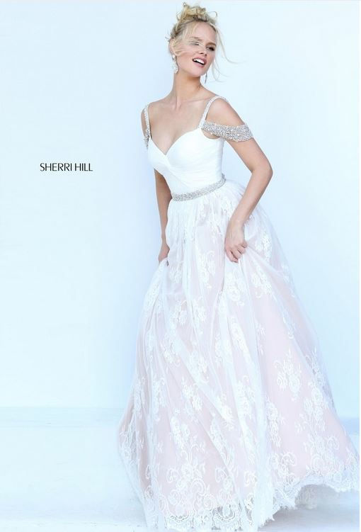 Sherri Hill 50595 Ivory