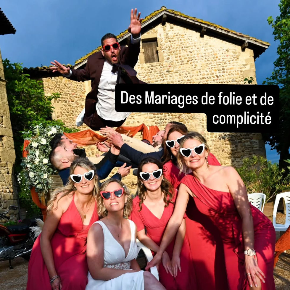 fun pic de mariage