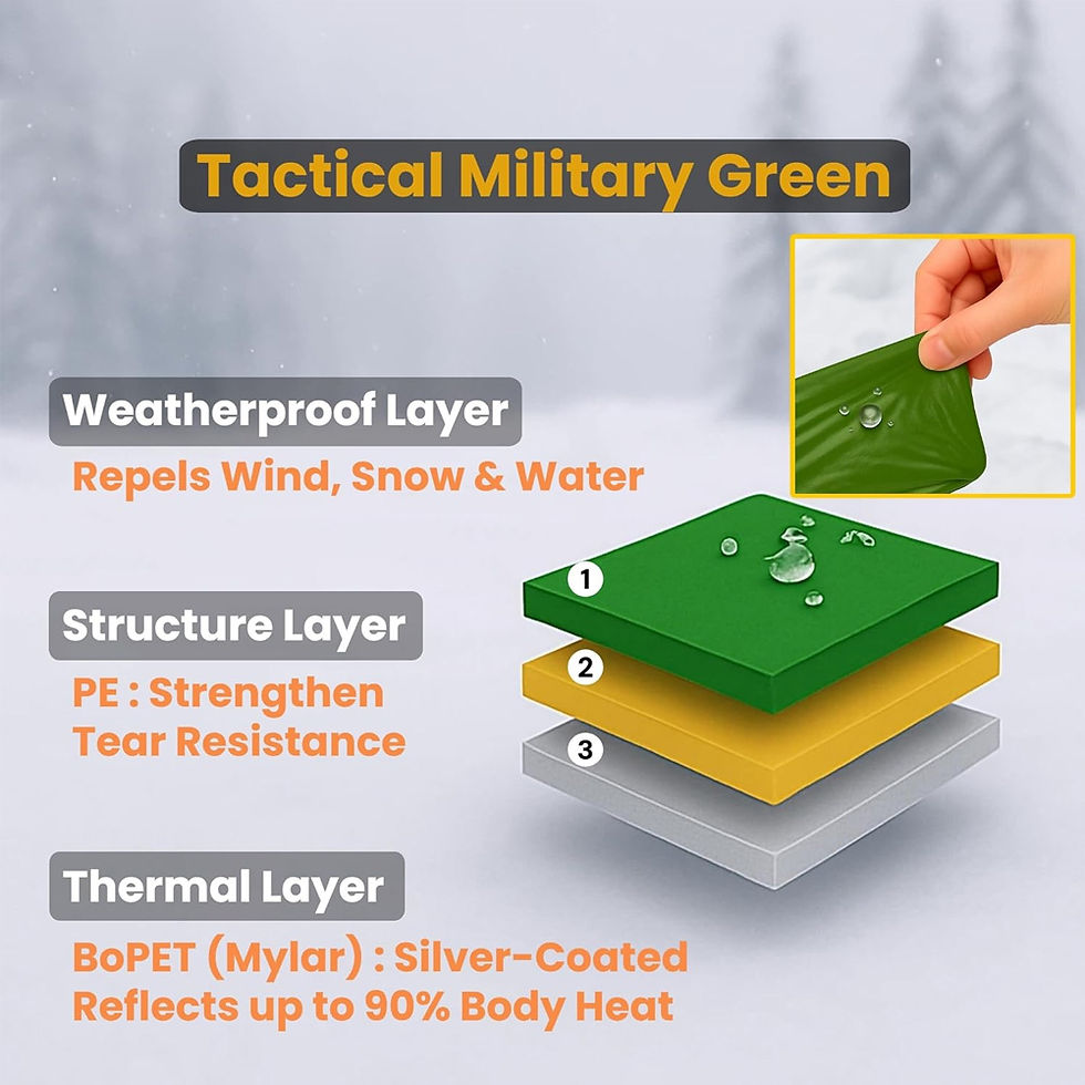 Thumbnail: 2-Person Emergency Tent Waterproof Camping Travel Pergola Family Campaign House 