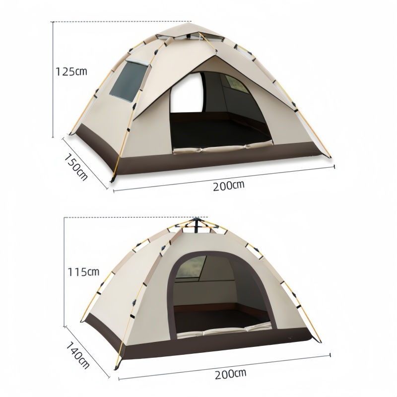 Thumbnail: Outdoor Folding Camping Tent Portable Waterproof Automatic Easy Setup Tent For C