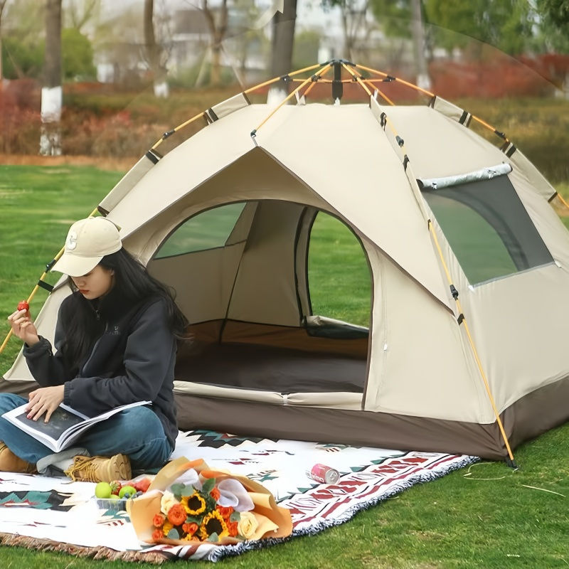 Thumbnail: Outdoor Folding Camping Tent Portable Waterproof Automatic Easy Setup Tent For C