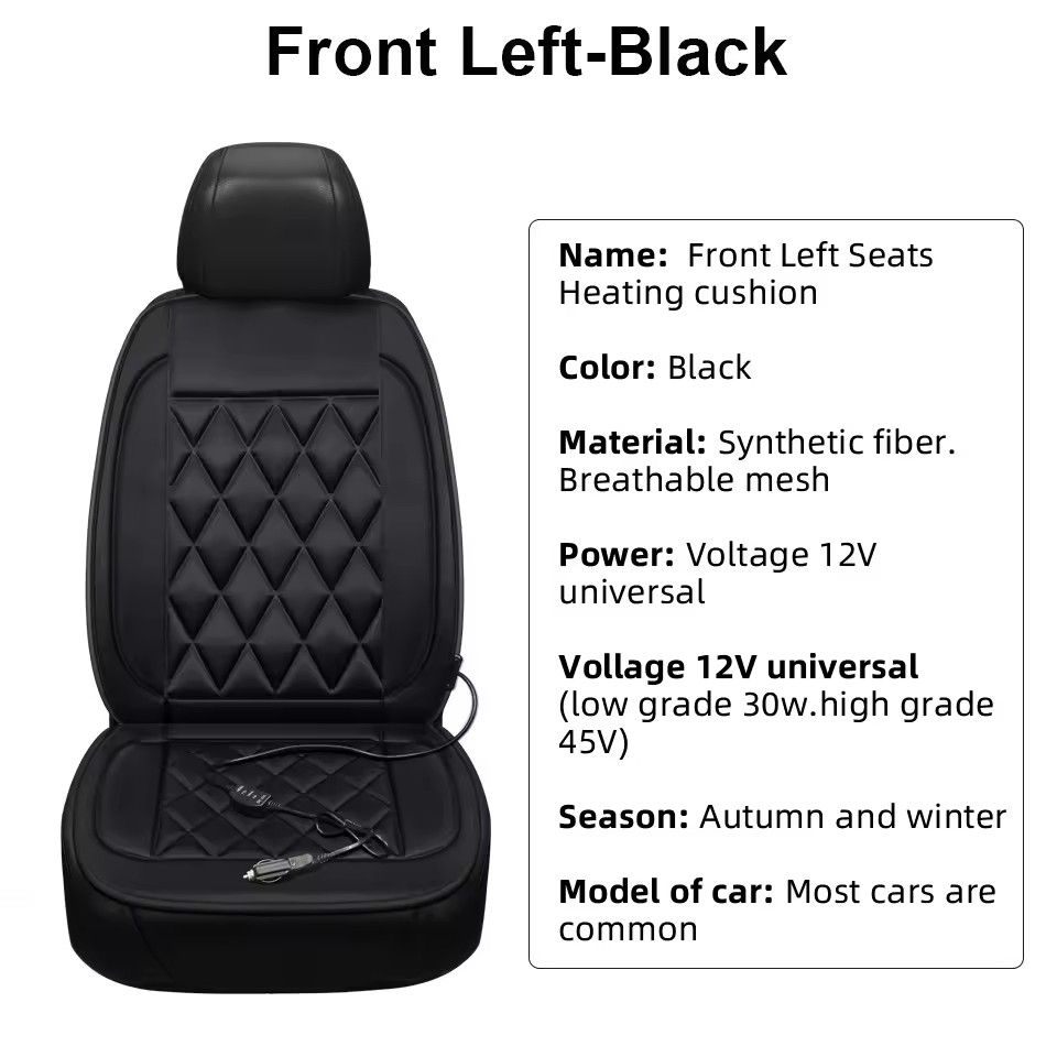 Thumbnail: Car Heated Seat Cushion 12V Vehicle-Mounted Single Seat Electric Heated Pad for 