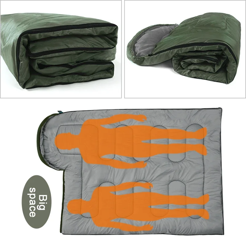 Thumbnail: Camping Sleeping Bag Ultralight Waterproof 4 Season Warm Envelope Backpacking Sl