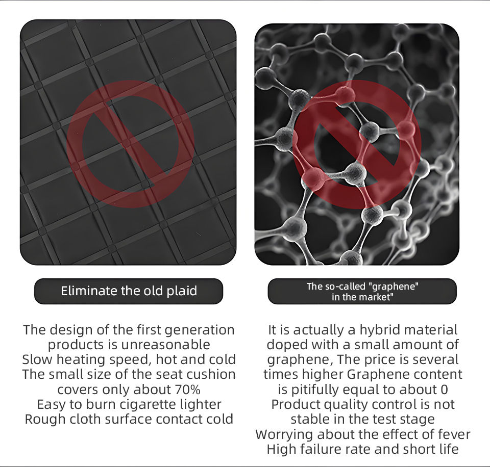 Thumbnail: Car Heated Seat Cushion 12V Vehicle-Mounted Single Seat Electric Heated Pad for 