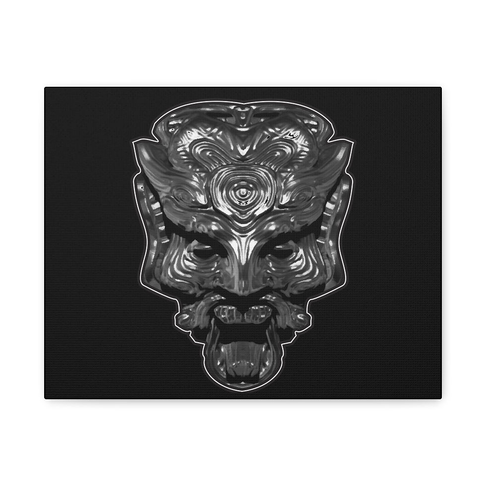 Thumbnail: Wall Canvas - Art Deco Mask