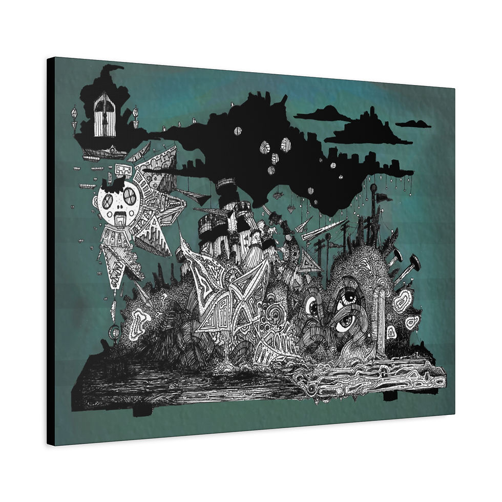 Thumbnail: Shelf Life 1 with background wall canvas 