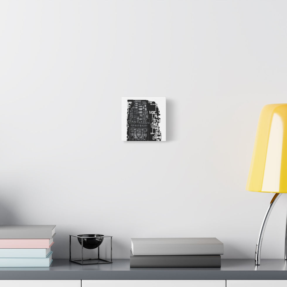 Thumbnail: Matte Canvas, Stretched, 1.25" - b/w wi fi tower