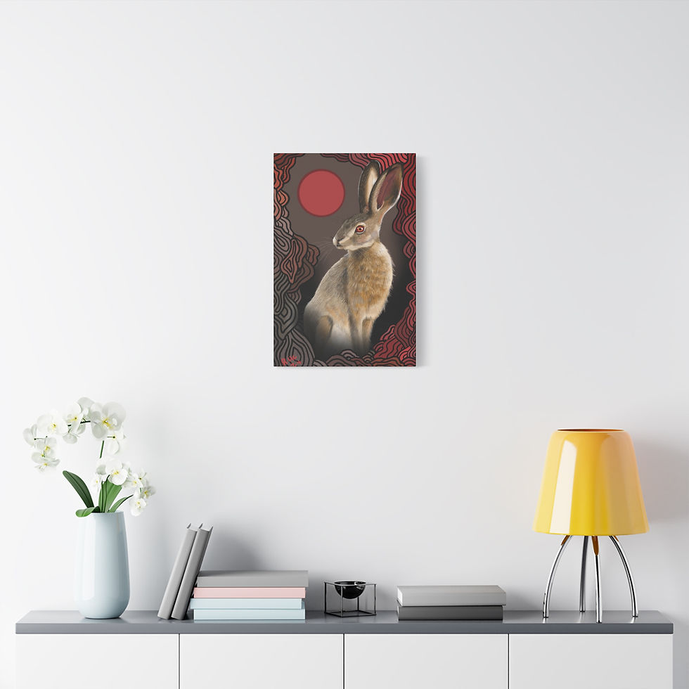 Thumbnail: Rabbit One - wall canvas 16x24"