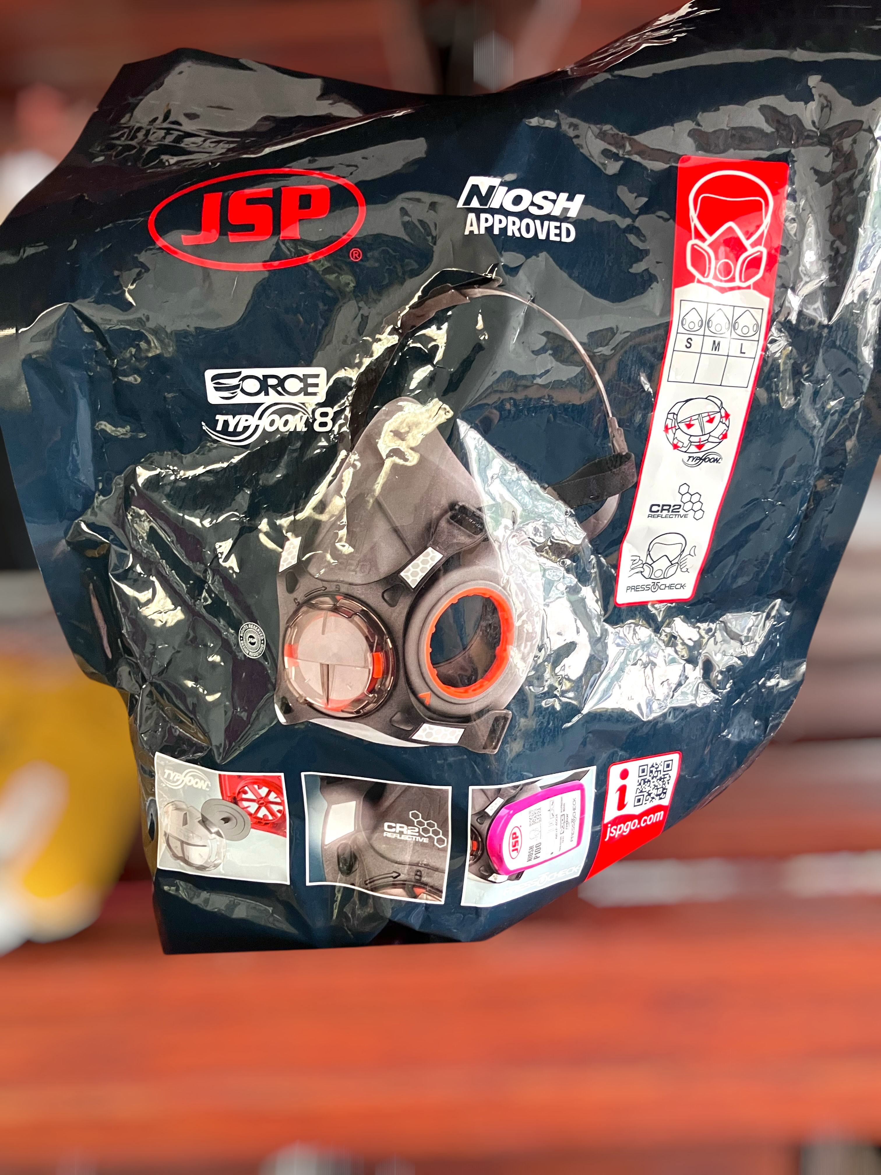 JSP Force Typhoon 8 Half Mask Respirator